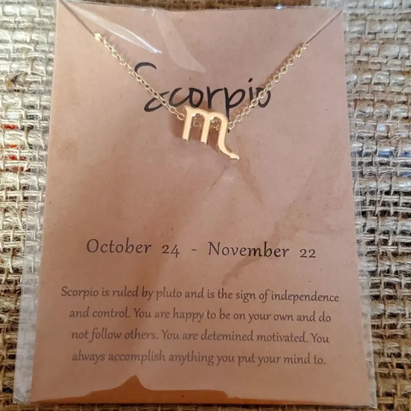 Jewelry - 𝅺CONSTELLATION charm Zodiac necklace Scorpio